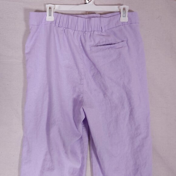 Old Navy Womens Extra High Rise Taylor Wide Leg Pants Large Linen Blend Trouser - Picture 12 of 15